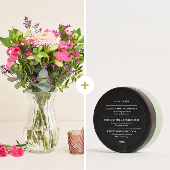 Den lille hilsen med bodyscrub